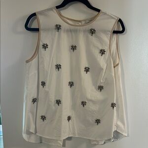 J Crew Embellished Top